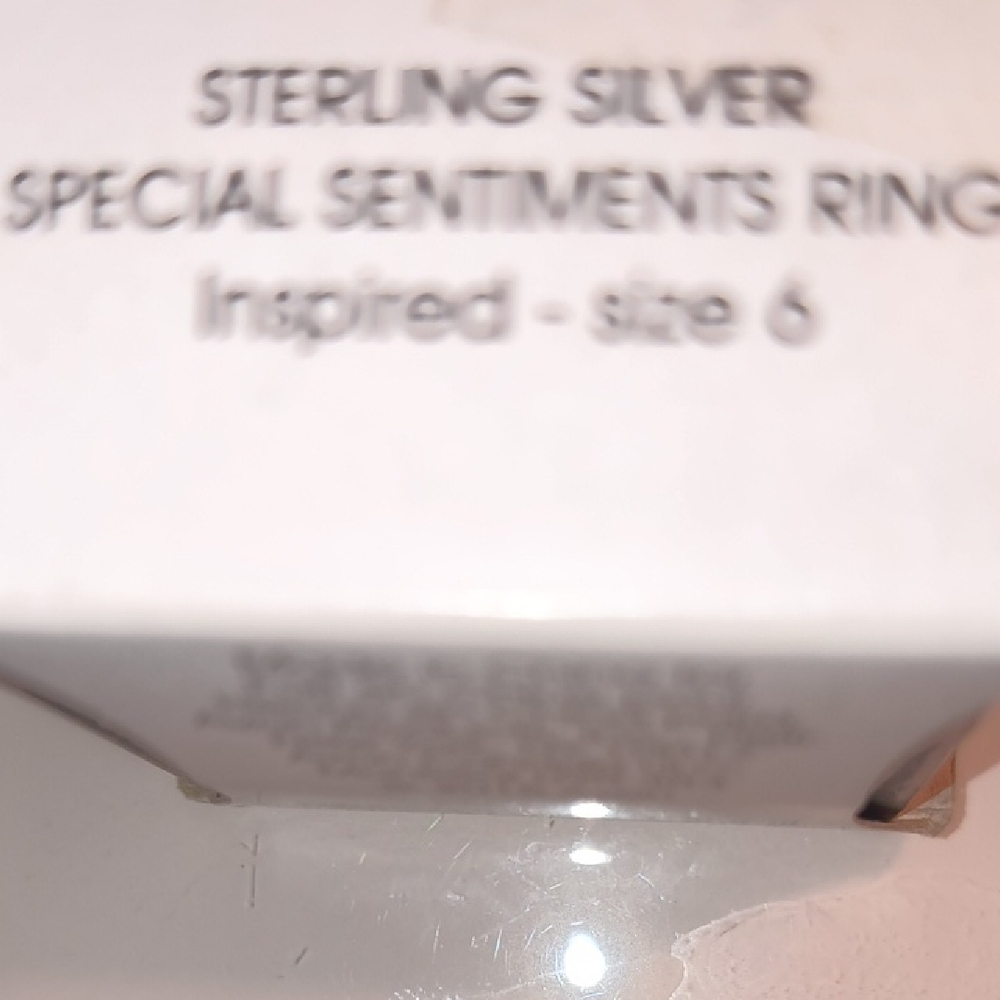 Avon Sterling Silver Special Sentiments Ring Inspired Size 6 - Picture 4 of 4